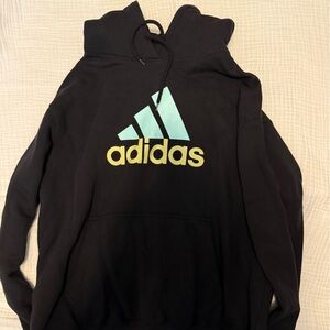 Adidas Kids Black Joggers with Logo